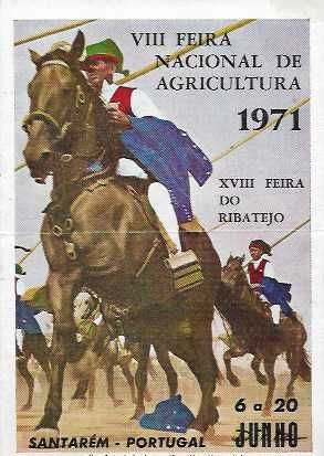 SANTARÉM - Feira Agricultura  Folheto de 1971 - Campinos - toiros - touradas