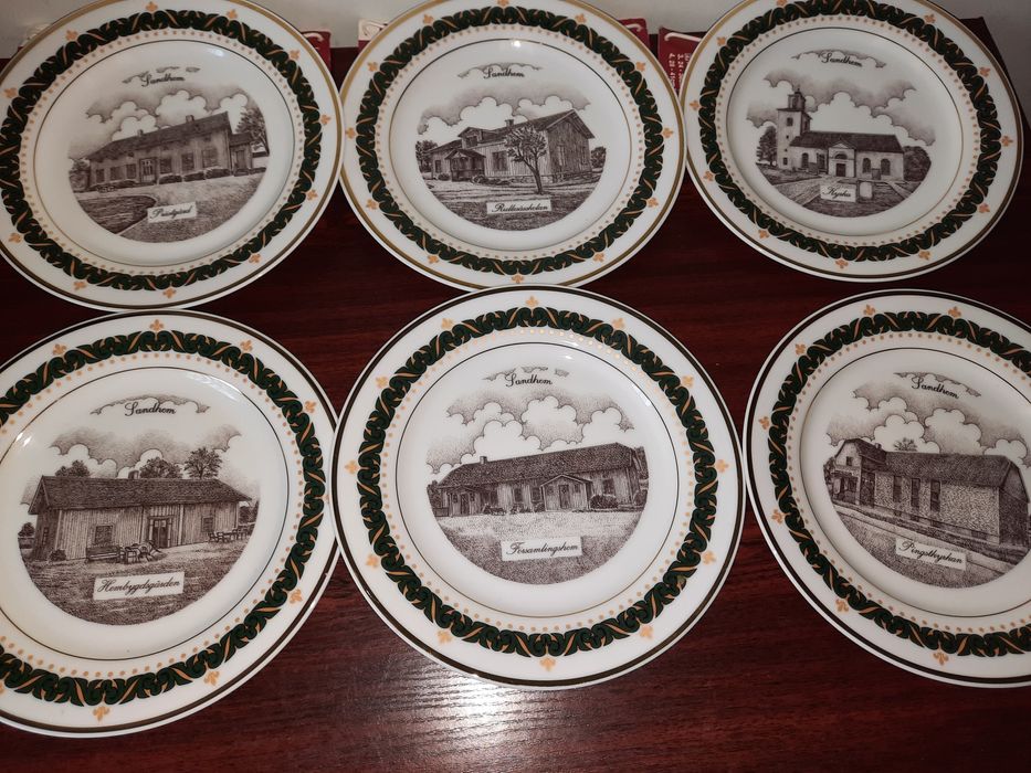 Тарелки фарфоровые,коллекция декоративные,Швеция.