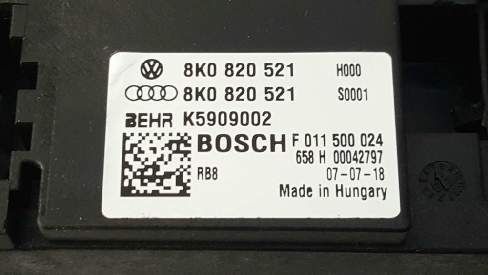 RESISTÊNCIA SOFAGEM AUDI A4 BER. (B8) BáSICO