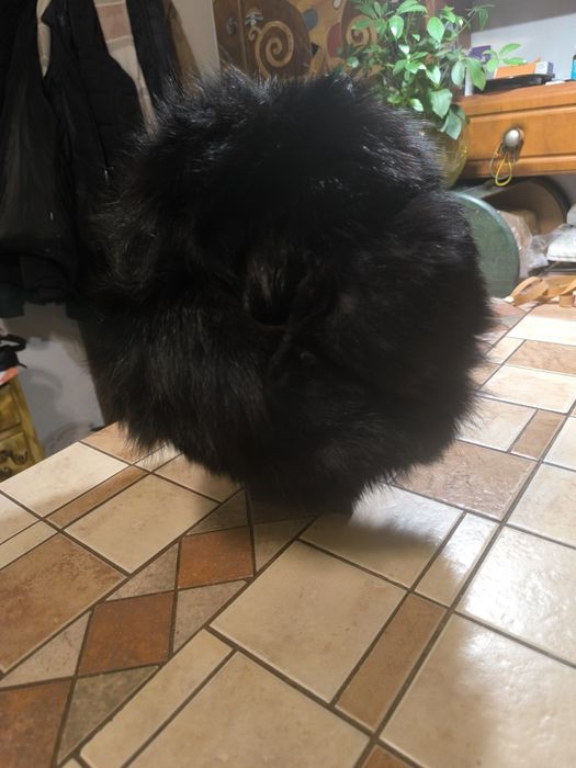 Czapka futrzana czarna