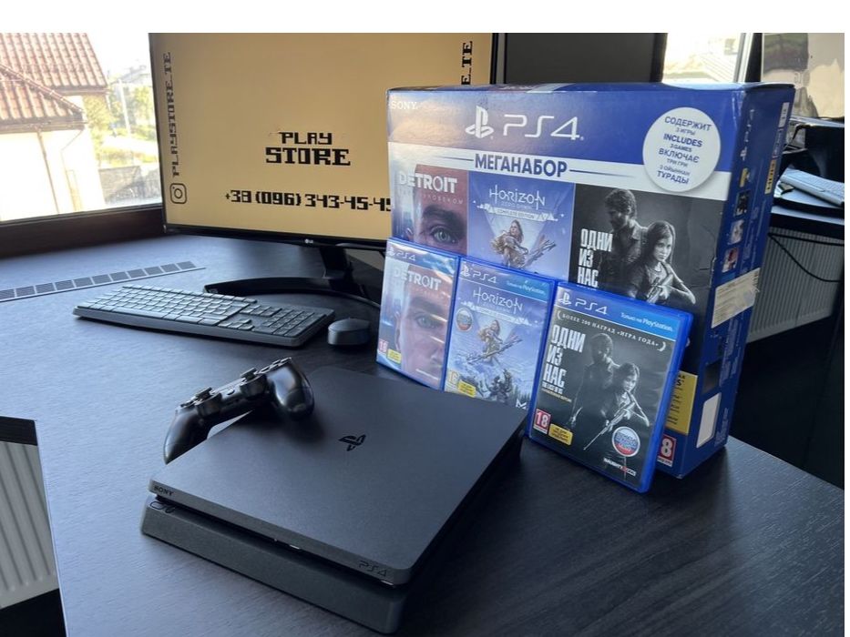 Sony PlayStation Slim  + БАГАТО ІГОР гарантія 12 місяців !