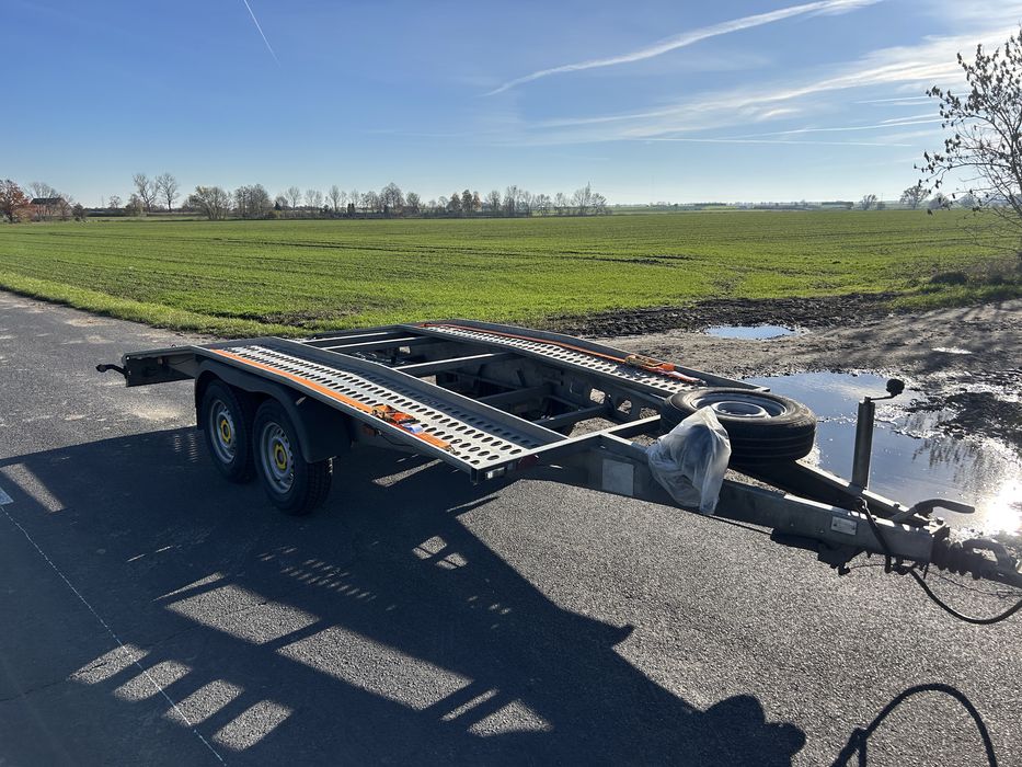 Przyczepa laweta glowacz 2023 r dmc 2000kg nowe opony+ pasy