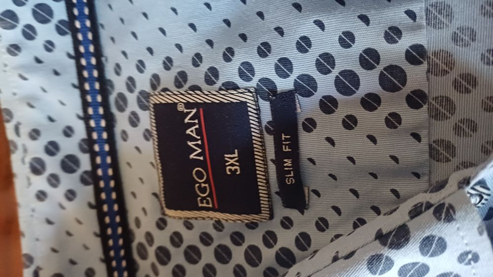 Koszula Męska  niebieska  w kółka