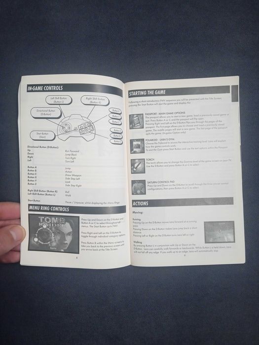 Manual Tomb Raider Sega Saturn