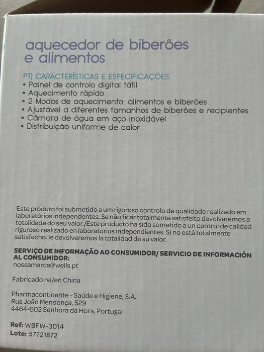 Aquecedor biberão