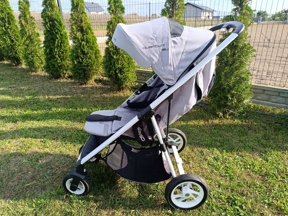 Wózek spacerowy easyGO quantum alu szary + śpiworek i folia