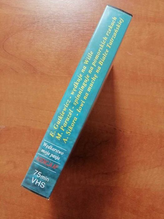 Kaseta VHS wędkarstwo, wędkarz. Wędkarstwo moja pasja. Paruzel, Sikora