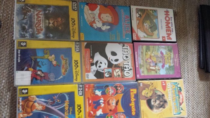 10 dvd's infantis