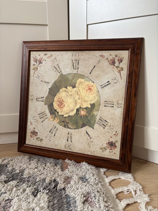 Obraz róże vintage 45x45 cm shabby romantyczny prowansalski