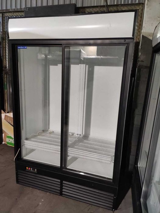 Холодильна шафа вітрина Inter 1200-12 Антрацит. Є сервіс!