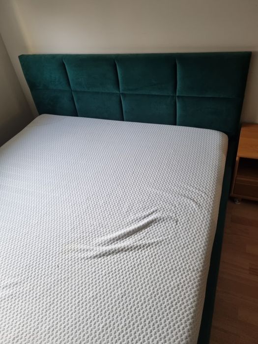 Łóżko 160x200 z pojemnikiem i stelażem metalowym