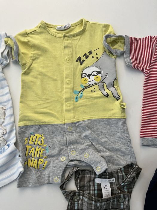 Zestaw letni 6 ubranek dla chłopca rozmiar 68