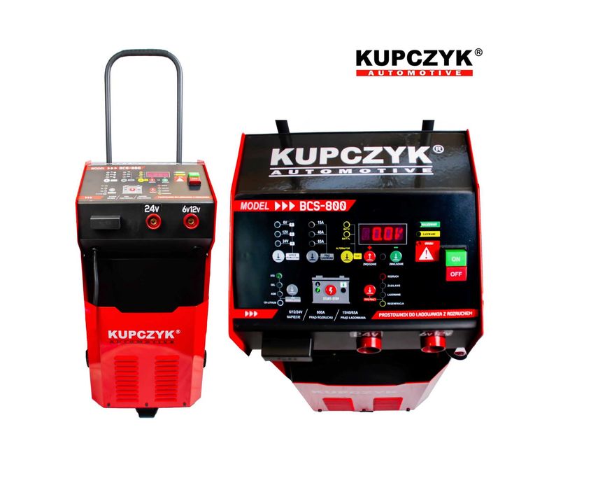 Prostownik z rozruchem BCS-800 Kupczyk 6/12/24V WET MF EFB GEL AGM