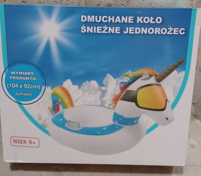 Koło , ponton , dmuchaniec ,śnieżne lub do wody jednorożec.NOWE