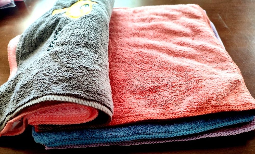 Pięć nowych ręczników dziecięcych, 50x25 Odbiór osobisty