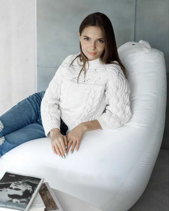 Крісло-мішок з еко-шкіри