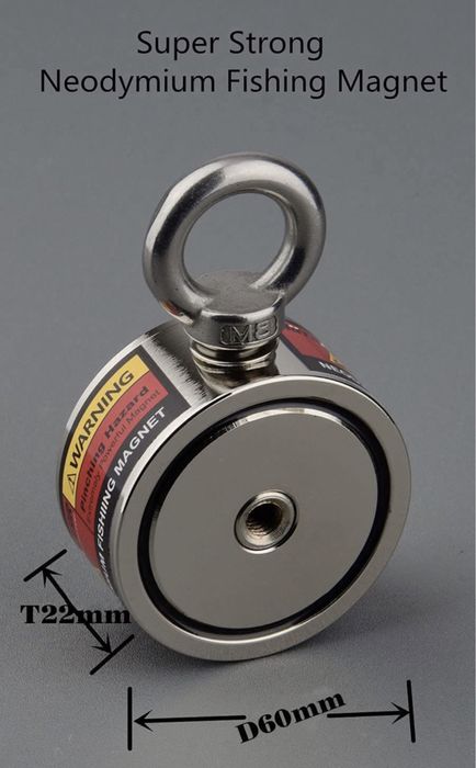 Pesca Magnética Iman Neodyum 320KG c/ Corda (NOVO)