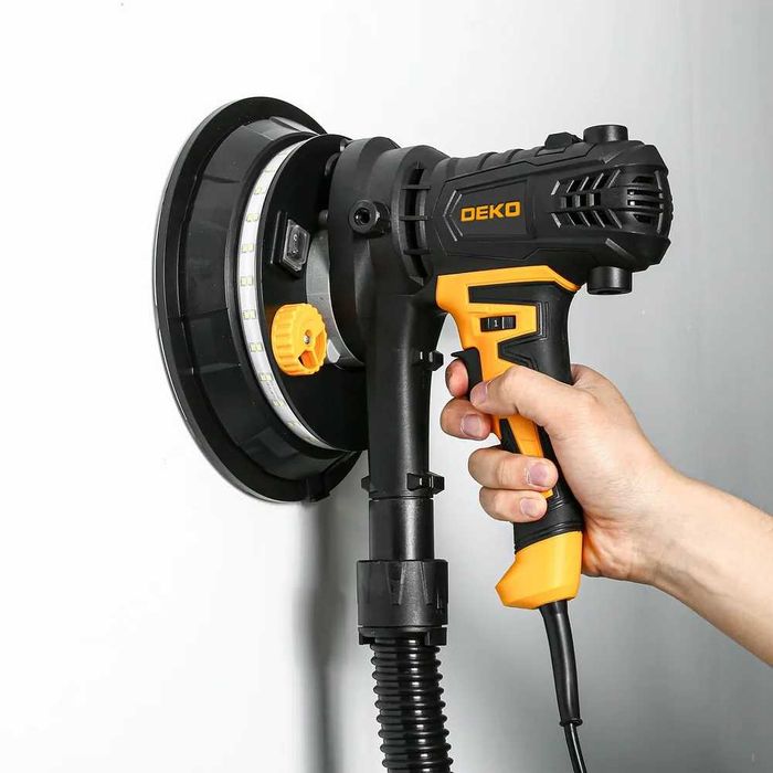 Шліфувальна машина для стін і стель DEKO лед 180мм 2300Вт 2500об стен