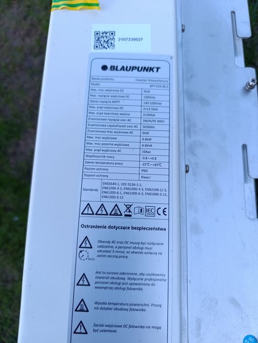 Falownik Blaupunkt BPT-V03-06.0