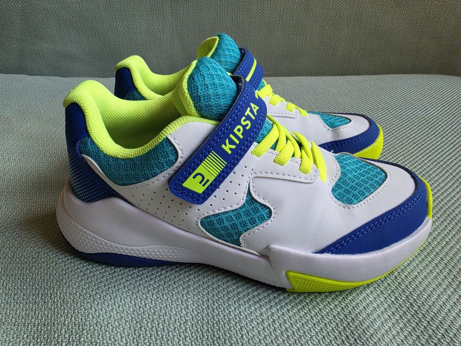 Buty dziecięce na WF halówki Decathlon Allsix VS100 Confort Junior na rzepy r.33