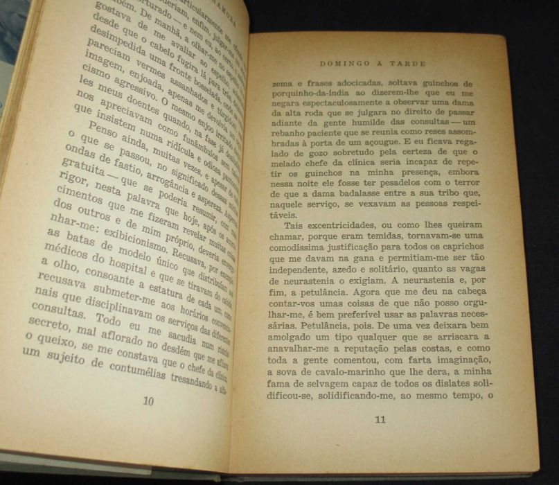 Livro Domingo à Tarde Fernando Namora Arcádia 2ª edição