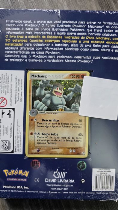 Pokémon deck + livro Estampas Origem das Lendas- Machamp