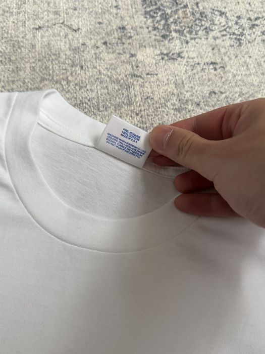 Лонгслів Supreme x Comme des Garcons supreme cdg longsleeve базовий білий лонг з принтом sk8 y2k archive архив
