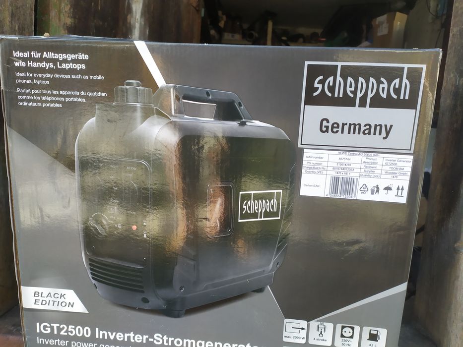 Продам бензиновий генератор sheppach IGT 2500 інверторний з Німеччини.
