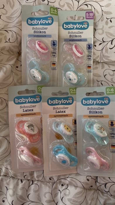 Соски, пустишки дитячі Babylove 0-6 міс, 5-18 міс