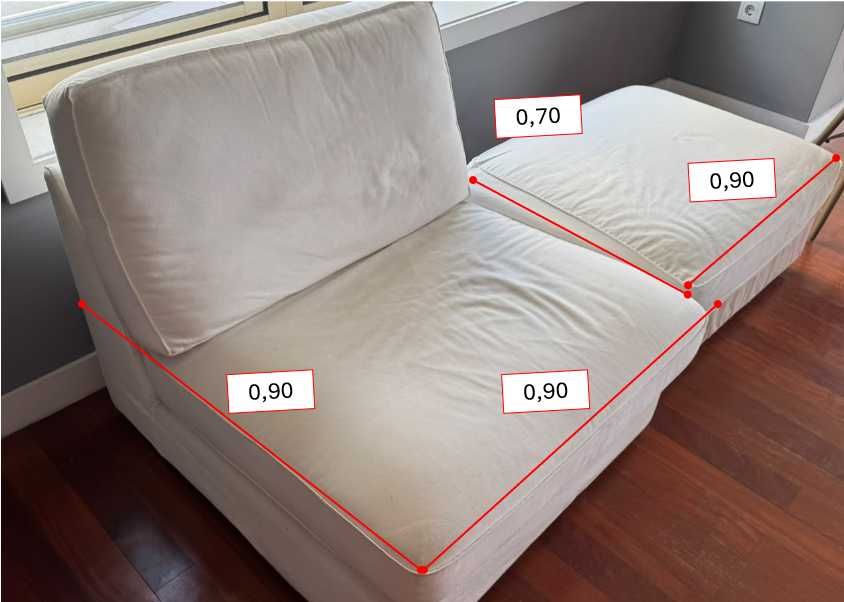 Sofa individual e puf