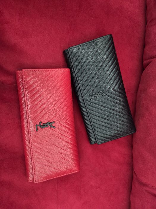 Червоний гаманець ysl красный кошелек ysl