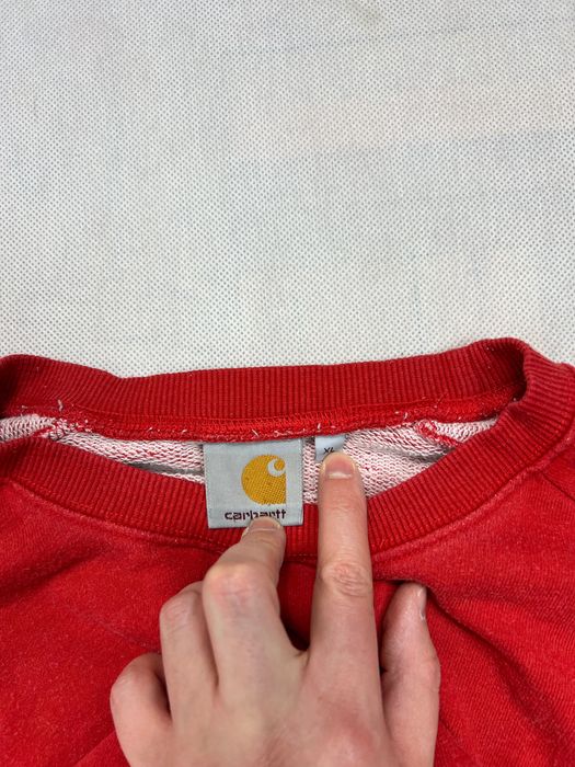 Holbrook Sweat Carhartt small logo bluza red