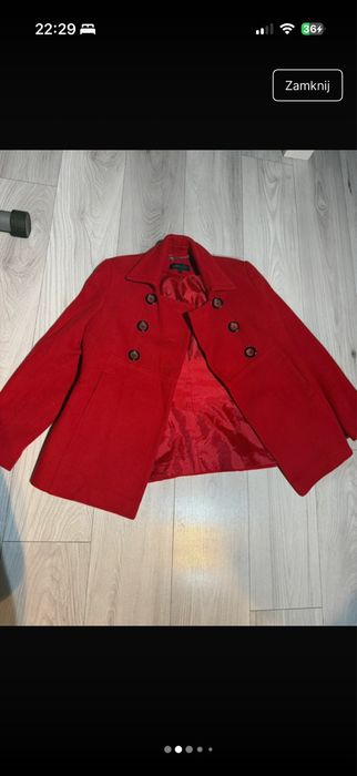 Czerwona bosmanka/plaszcz damski