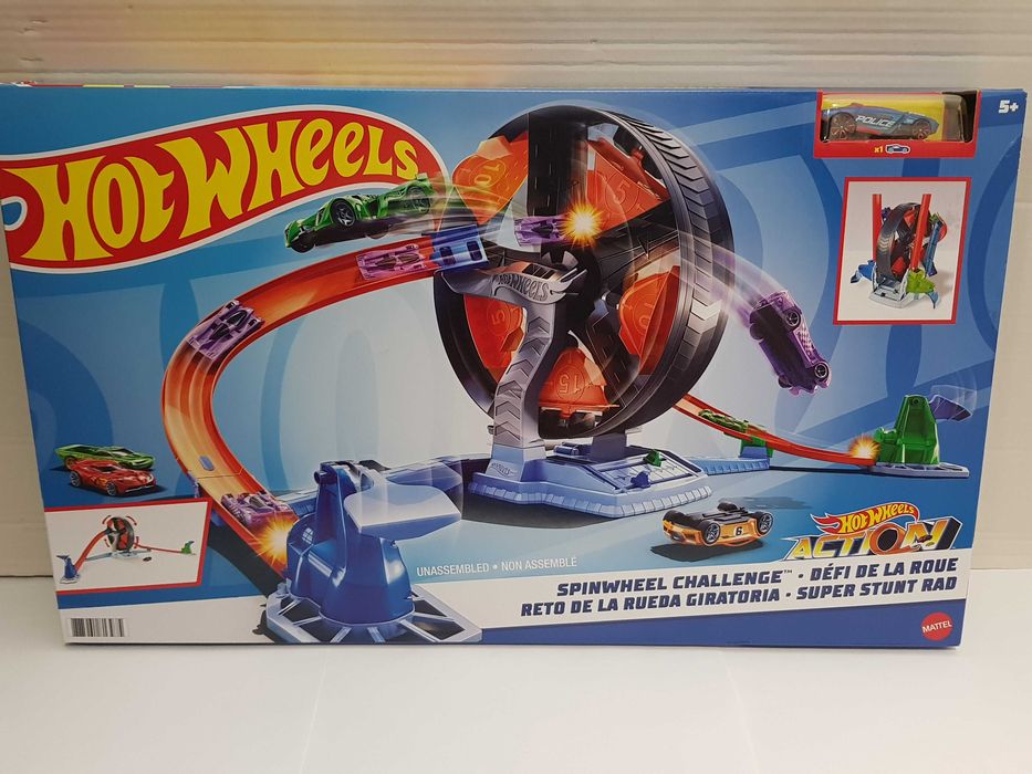 Katapulta dla auto HOT WHEELS zakręcona opona tor wyścigowy