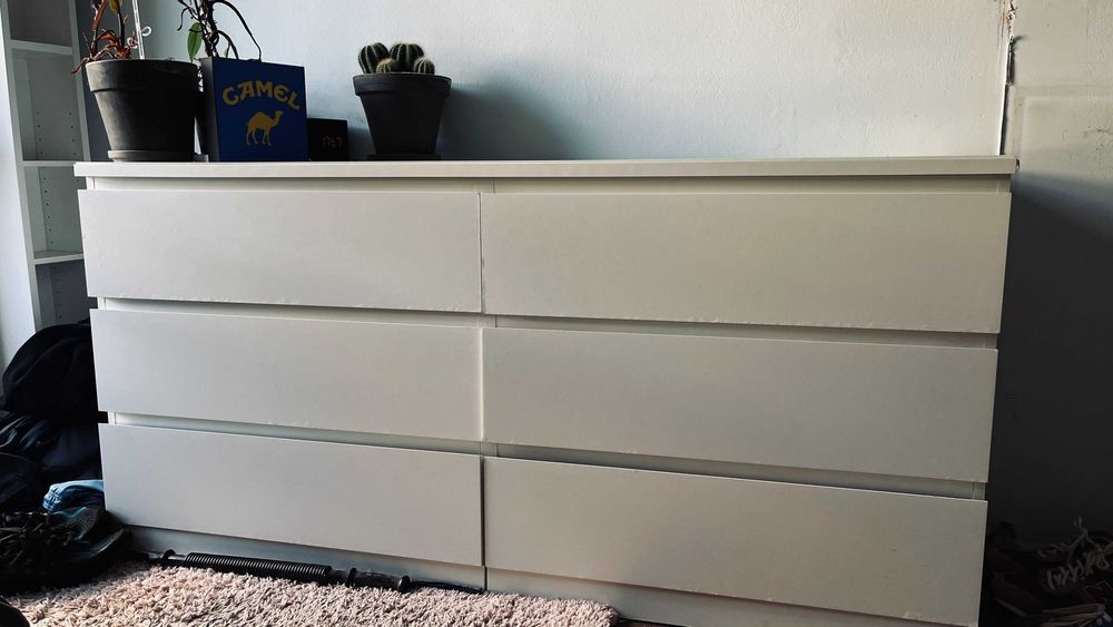 Komoda z IKEA biała, 6 szuflad