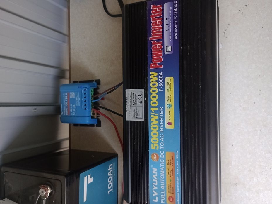 Inversor de 24v para 220v 5000w pico de 10000w semi-novo