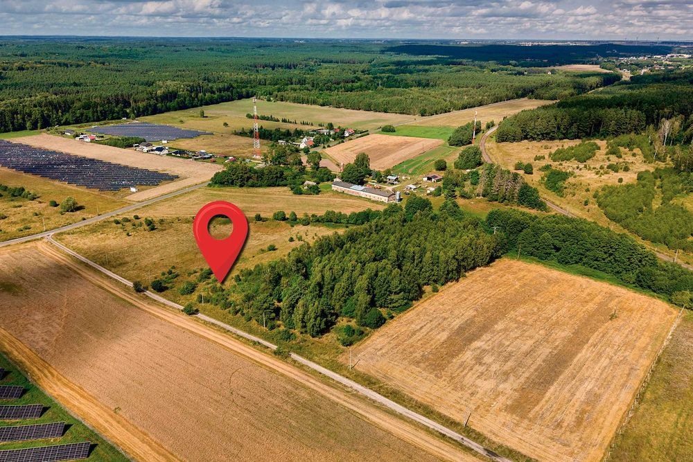 Działka budowlana 3000 m² z wydanymi WZ na wzniesieniu - Anielin, gm. Okonek