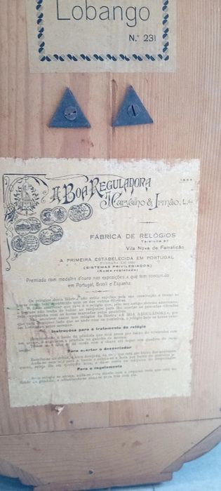 Relogio de parede da marca a boa reguladora