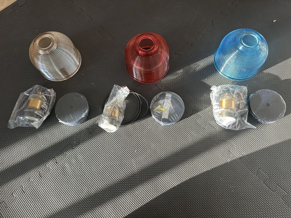 Lampa wisząca szklana