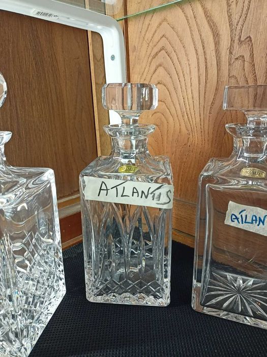 Lote Garrafas Cristal Atlantis