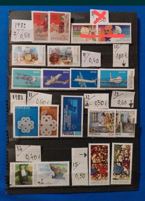 Selos de portugal . 1980 a 1984 - ref. 11/01