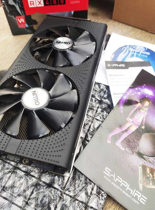 Видеокарта Sapphire Nitro+ RX 480 8Gb оверклок