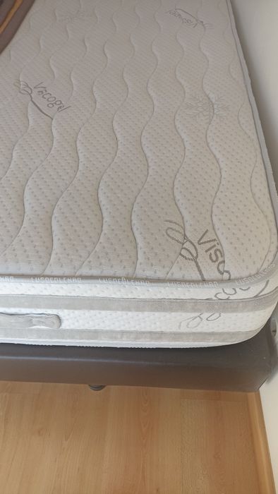 Cama de Casal + Colchão Lusocolchão Visco Gel (195x160)