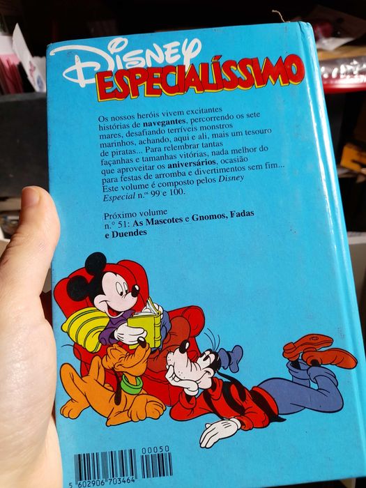 Livro de BD Disney Especialíssimo Número 50 Coleção Anos 90