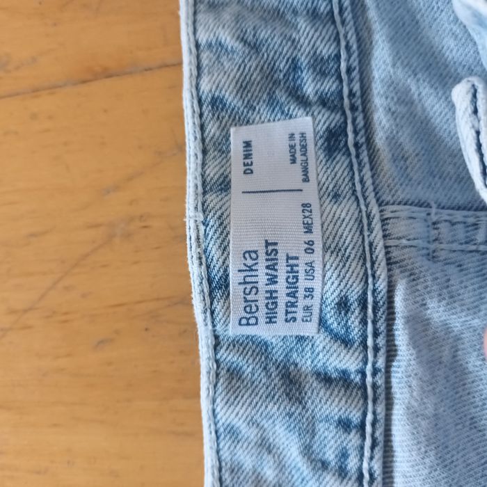Jeansy straight high waist