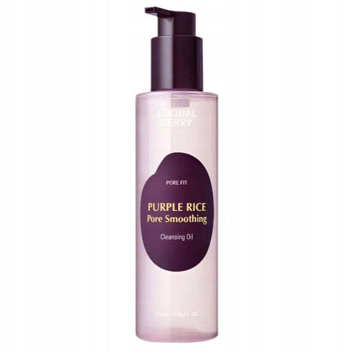 Eqqualberry purple rice cleansing oil - wygładza pory 200ml