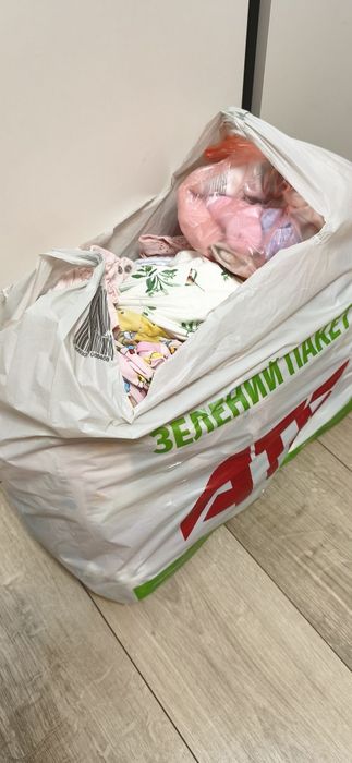 великий пакет речей для дівчинки 3-9 міс