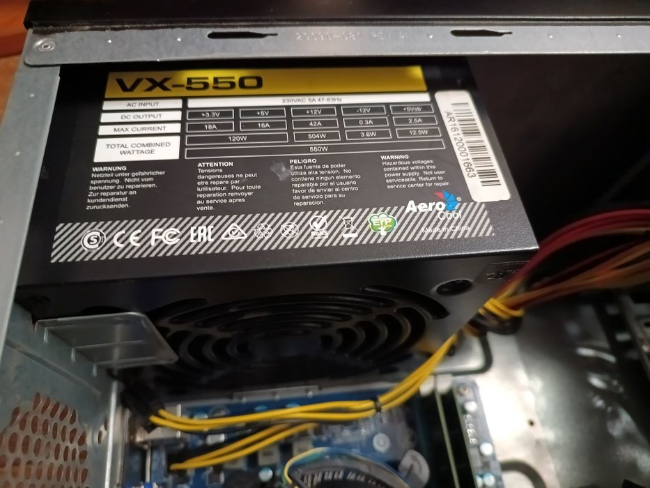 Игровой компьютер i5 3570/16GB/RX550/120GB SSD/500GB HDD/550W