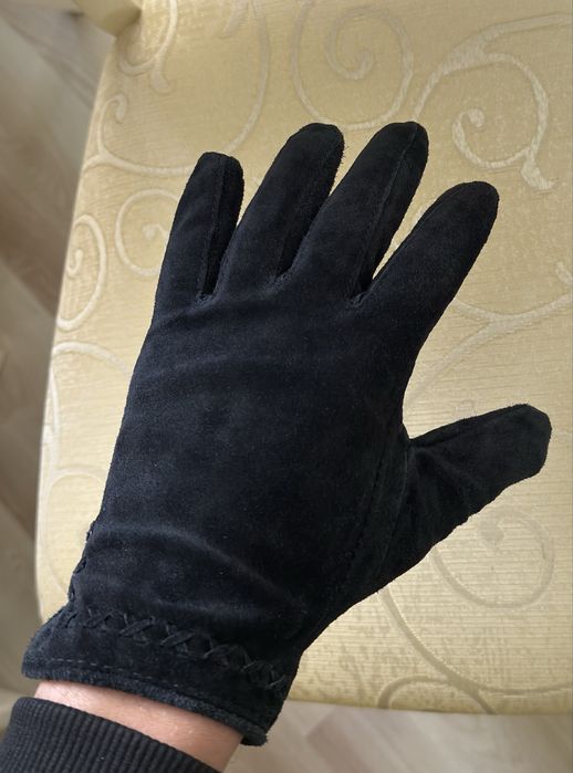 Рукавиці замшеві натуральна шкіра Виробник Italy