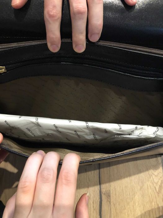 Wittchen - teczka skórzana z trójkątną klapą | kolekcja Arizona